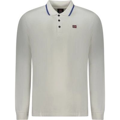 Norway 1963 Elegantní pánská polokošile s dlouhým rukávem White