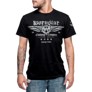 WORNSTAR Мъжка тениска WORNSTAR - Machine Shop - Black - WSTM-MACS