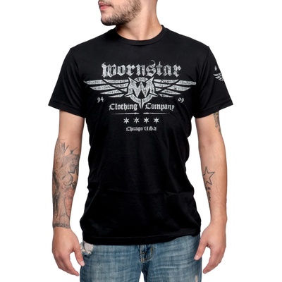 WORNSTAR Мъжка тениска WORNSTAR - Machine Shop - Black - WSTM-MACS