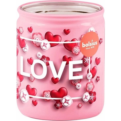 Bolsius Ароматна свещ Bolsius - Love, розова