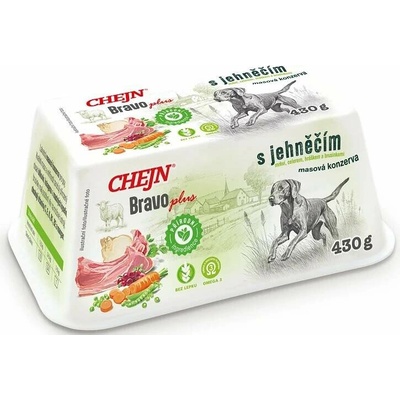 Chejn Bravo Plus s jehněčím a zeleninou 8 x 430 g