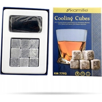 Ledové kameny Whisky stones 9 ks Kamille KM-7792 – Zboží Dáma Ledové kameny Whisky stones 9 ks Kamille KM-7792 – Zboží Dáma