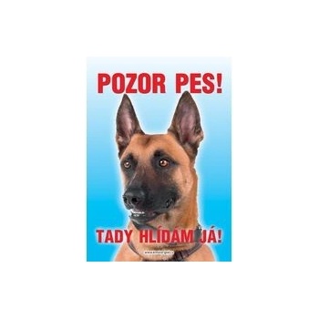 Grel nálepka pozor pes belgický ovčák