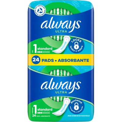 Always Ultra Hygienické Vložky Normal V1 24 ks