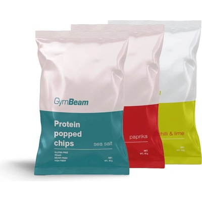 GymBeam Proteínové chipsy paprika 40 g