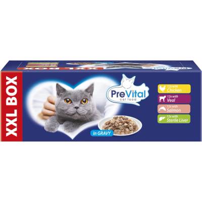 PreVital v omáčke mix chutí 48 x 100 g