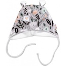 Baby Nellys čiapočka uzlíček na zaväzovanie Palouček mätová