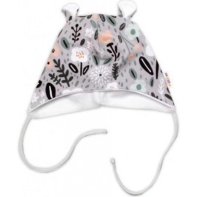 Baby Nellys čiapočka uzlíček na zaväzovanie Palouček mätová