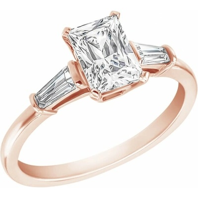 Eppi Zásnubný prsteň s emerald diamantom Talena RE32655
