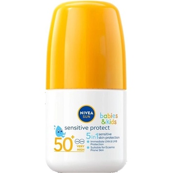 Nivea Sun Protect & Sensitive dětské mléko na opalování v kuličce SPF50+ 50 ml