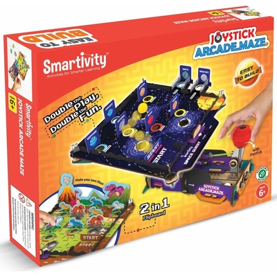 Smartivity Дървен конструктор Smartivity - Лабиринт, 122 части (SMT797747)