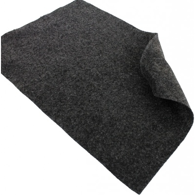 Plsť (filc) 20x30cm - 1mm - různé barvy Plst - filc 20x30cm: 595 Tmavě šedá žíhaná