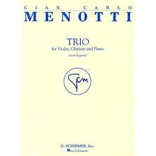 Trio Score and Parts for Violin, Clarinet and Piano - Gian Carlo Menotti