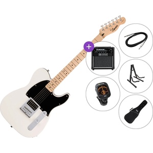 Squier Sonic Esquire H MN Premium SET Arctic White Електрическа китара
