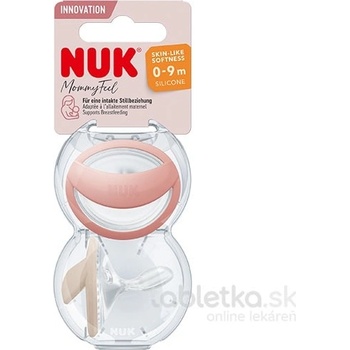 Nuk Cumlík Mommy Feel v boxe krémová 2ks