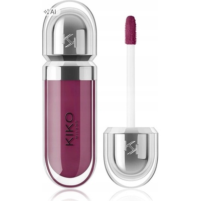 Kiko Milano 3D Hydra saténový efekt červený Lesk na pery 6,50 ml