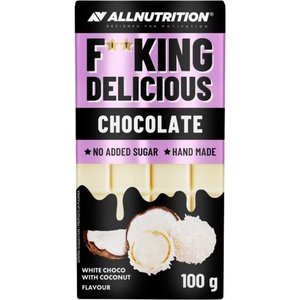ALLNUTRITION F**King Delicious Chocolate [100 грама] Бял шоколад с кокос