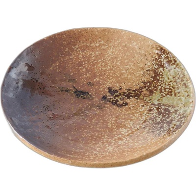 Jedálenský tanier WABI SABI 24 cm, hnedá, keramika, MIJ