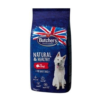 Butcher's Dog Natural&Healthy s hovädzím mäsom 3 kg