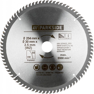 PARKSIDE Pilový kotouč 254 mm PKSB 254 A1