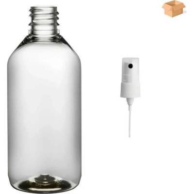 Via Plastová lahvička čirá s BÍLÝM rozprašovačem 115 ml 400 ks