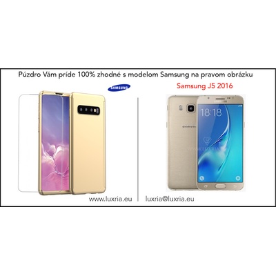 Púzdro Roybens 360 Full Body Samsung + tvrdené sklo - Samsung Galaxy S7 Zlaté