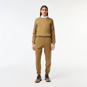 Lacoste Анцуг Lacoste Tape Joggers - Cookie