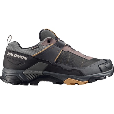 Salomon Мъжки мултиспорт обувки Salomon X Ultra 5 Wide GORE-TEX Multisport shoes - Dark Gull Gray / Asphalt / Willow - размер 43 1/3 (EU) (022-1316-0216)