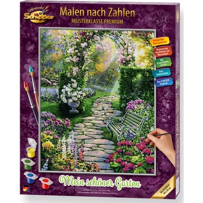Schipper Malování podle čísel Moje krásná zahrada Mein schöner Garten 40 x 50 cm – Zboží Dáma