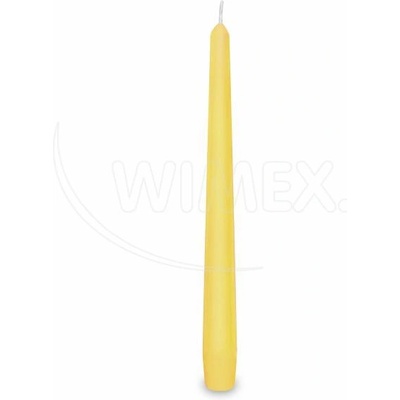 Wimex WIMEX s. r. o. Конична свещ жълта Ø23 x 245 мм [10 бр. ]