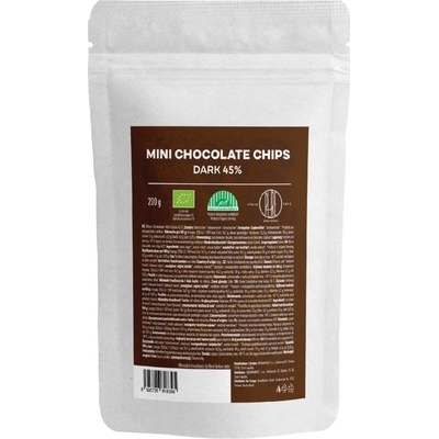 BrainMax Pure Pure® Mini Chocolate Chips, Dark 45%, BIO, 200 g