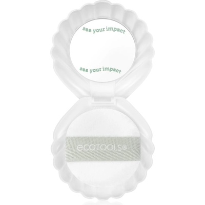 EcoTools Sea Gems Pearl Puff + Case козметично огледалце с пухче