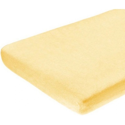 Maceshka Prostěradlo froté žluté 60x120