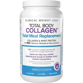Natural Factors Total Body Collagen Total Meal Replacement, ванилия, 855 g, Natural Factors