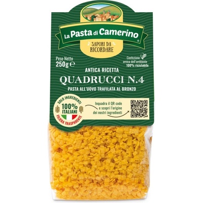 La Pasta di Camerino Vaječné Cestoviny Quadrucci No.4 250 g