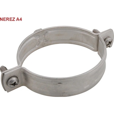 Objímka dvoušroubová 110-118mm 4" M10 T3 NEREZ A4
