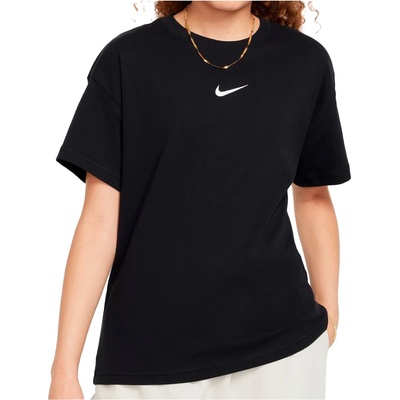 Nike Детска спортна тениска Nike Girl's Sportswear Big Kids Sport shirt - Black (704-5755-0112)