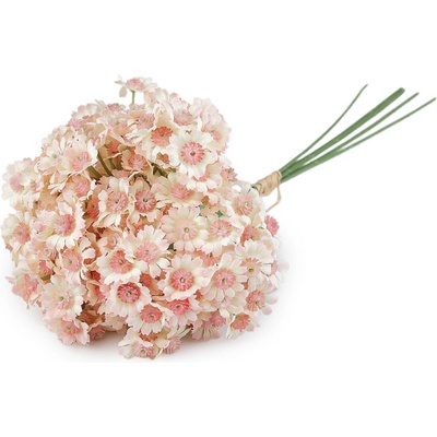 Umělá kytice achillea pudrová světlá 1 svaz.