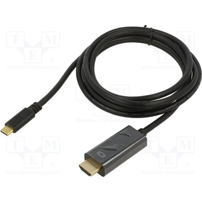 ART KABUSBC OEM-C3-2 vidlice,USB C vidlice 1,8m černý