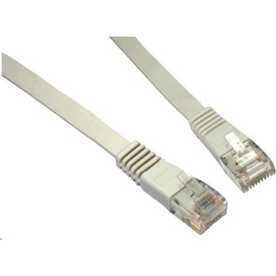 Solarix C5E-111GY-2MB Patch, plochý, CAT5E, UTP, LSOH, 2m, šedý