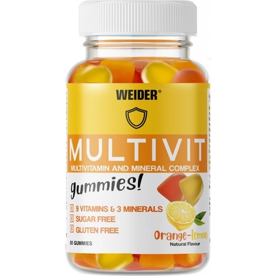 Weider Multivit Up gummies omeranč citron 80ks