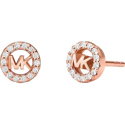 Michael Kors třpytivé stříbrné náušnice pecky se zirkony MKC1727CZ791