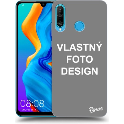 Púzdro Picasee silikónové Huawei P30 Lite Vlastné design/motiv čierne