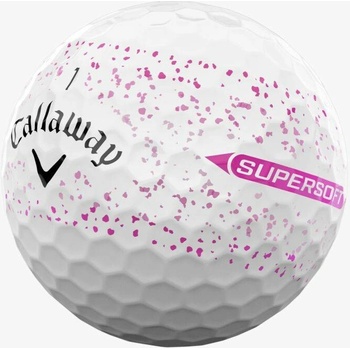 Callaway Supersoft White Pink Splatter 3 x 3 ks