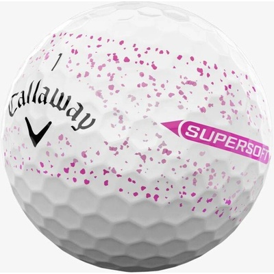 Callaway Supersoft White Pink Splatter 3 x 3 ks