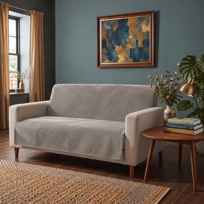 MyBestHome GOLD Přehoz na sedačku a pohovku LOISE béžový 200x220 cm