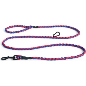 Hay Кучешка каишка Hay Braided с кука за закачане синьо-червена (AD865-E871-AL51)