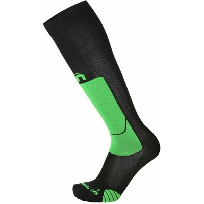 Mico Light weight extra dry ski touring socks nero verde fluo