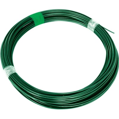 Napínací drát poplastovaný zelený (PVC) 2,25/3,40 mm, délka 78 m