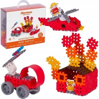 Marioinex MINI Waffle Blocks Fireman střední sada